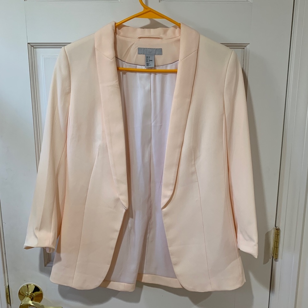 H&M LIGHT PINK BLAZER